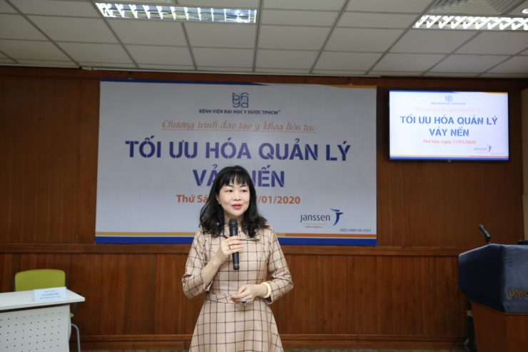 Ts bác sĩ Lê Thái Vân Thanh trưởng khoa da liễu bệnh viện đh Y Dược