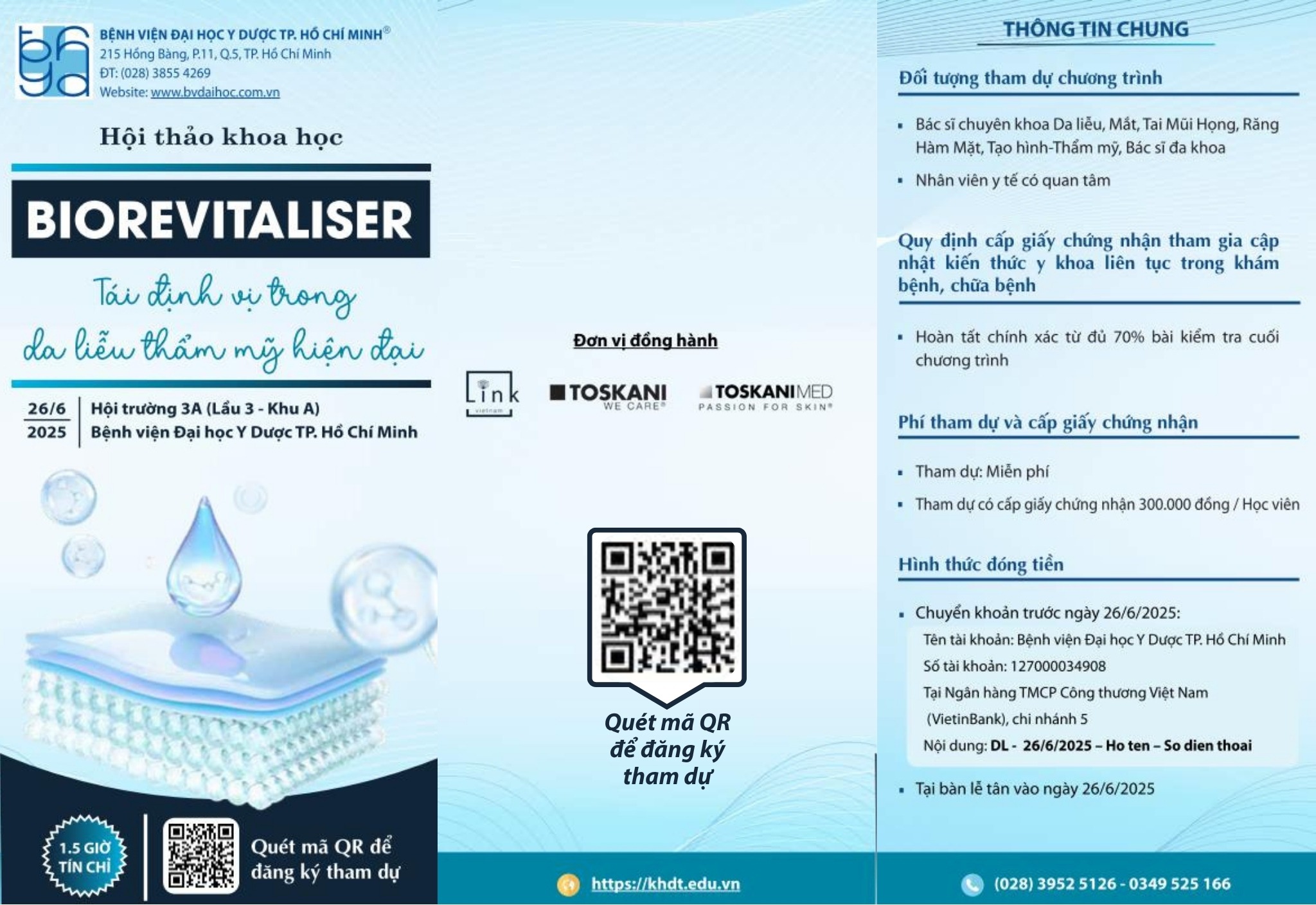 Hội thảo: Biorevitaliser tái định vị trong da liễu thẩm mỹ hiện đại