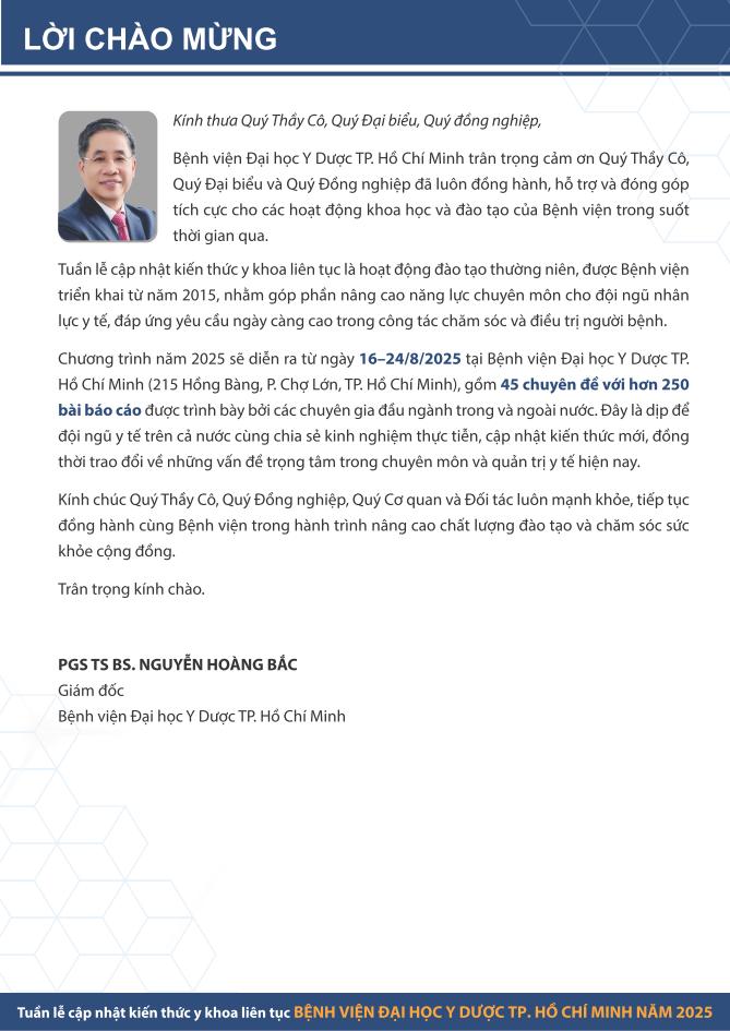 CÁ THỂ HÓA TRONG ĐIỀU TRỊ DA LIỄU – THẨM MỸ DA - Tuần lễ cập nhật kiến thức y khoa liên tục năm 2025