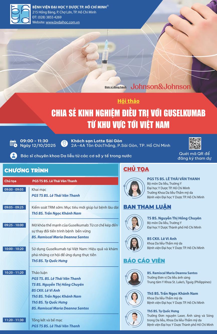 Chia sẻ kinh nghiệm điều trị với thuốc sinh học thế hệ mới Guselkumab từ khu vực tới Việt Nam