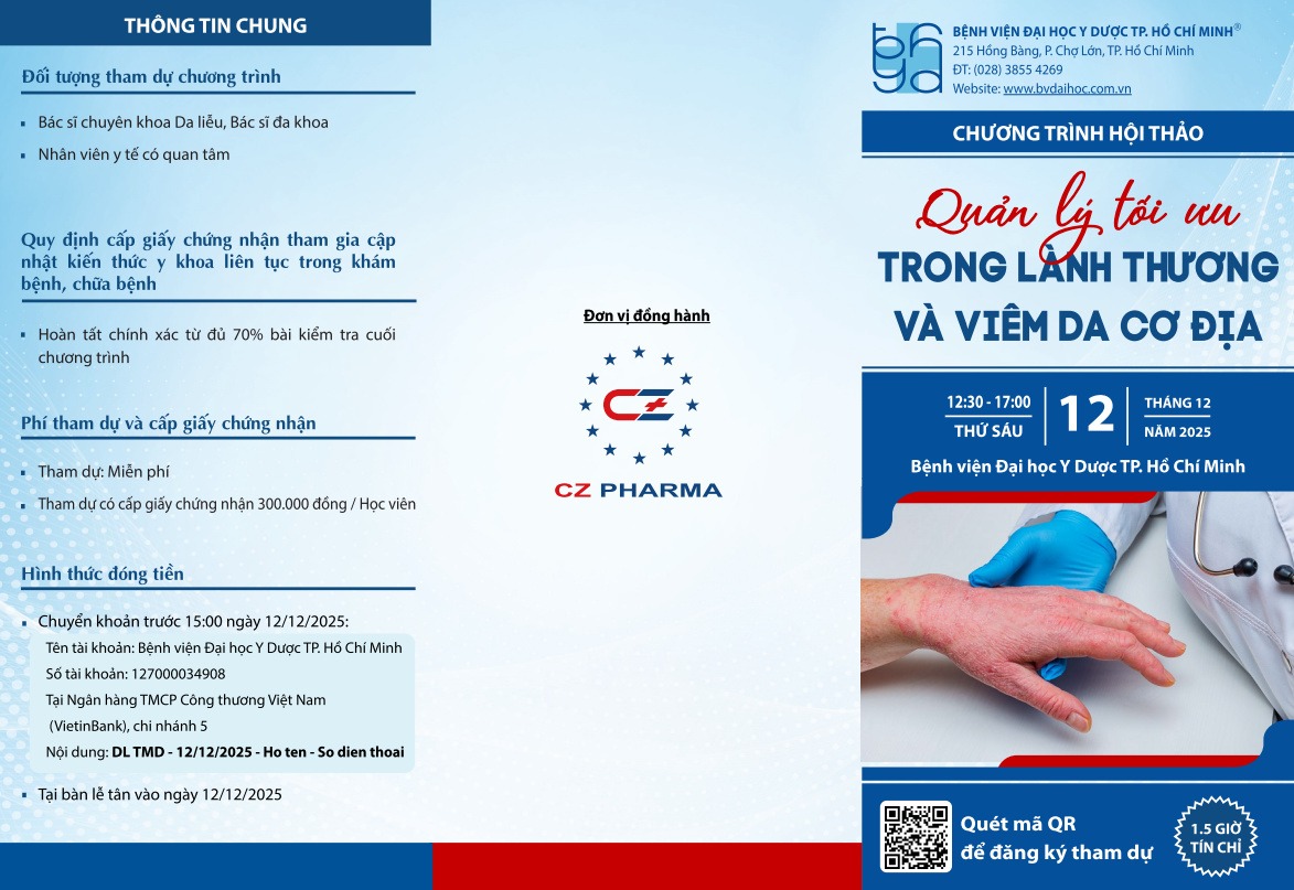 Quản lý tối ưu trong lành thương và viêm da cơ dịa - CME