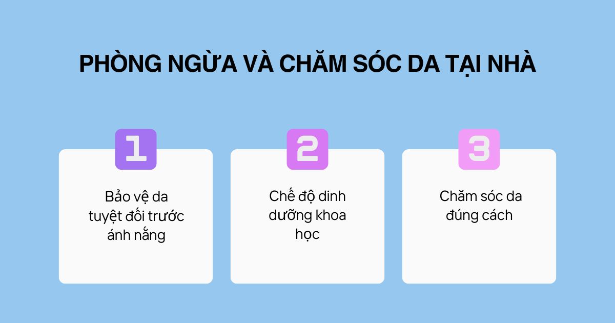 Phòng ngừa và chăm sóc da tại nhà