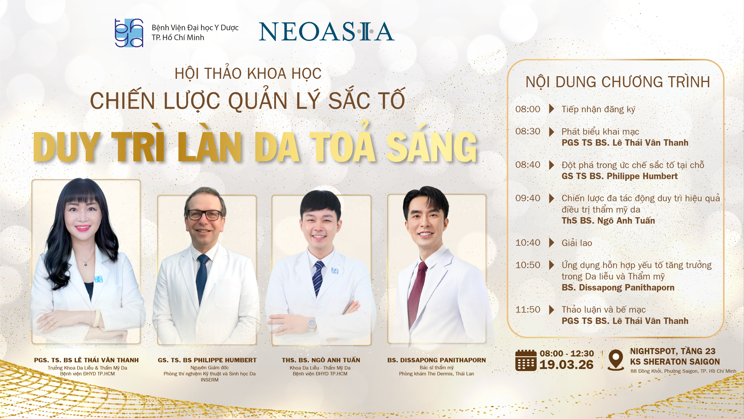 Hội thảo CME Chiến lược quản lý sắc tố - Duy trì làn da tỏa sáng