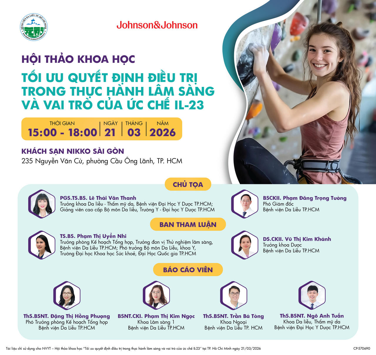 HỘI THẢO KHOA HỌC "TỐI ƯU QUYẾT ĐỊNH ĐIỀU TRỊ TRONG THỰC HÀNH LÂM SÀNG VÀ VAI TRÒ CỦA ỨC CHẾ IL-23"