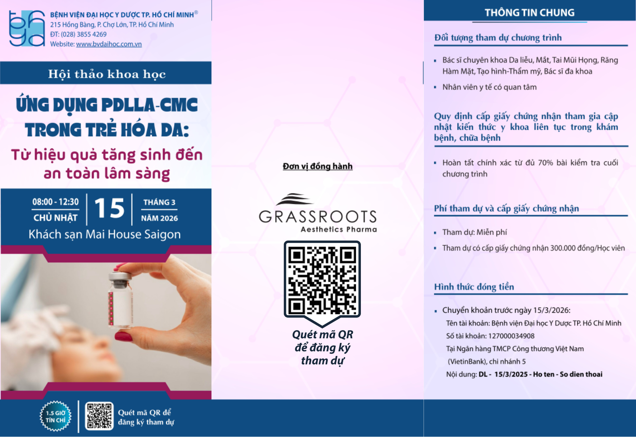 ỨNG DỤNG PDLLA–CMC TRONG TRẺ HÓA DA - TỪ HIỆU QUẢ TĂNG SINH ĐẾN AN TOÀN LÂM SÀNG