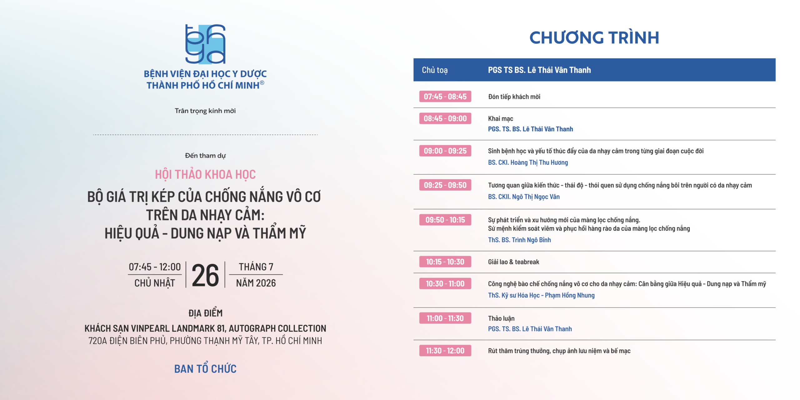 BỘ GIÁ TRỊ KÉP CỦA CHỐNG NẮNG VÔ CƠ TRÊN DA NHẠY CẢM: HIỆU QUẢ - DUNG NẠP VÀ THẨM MỸ